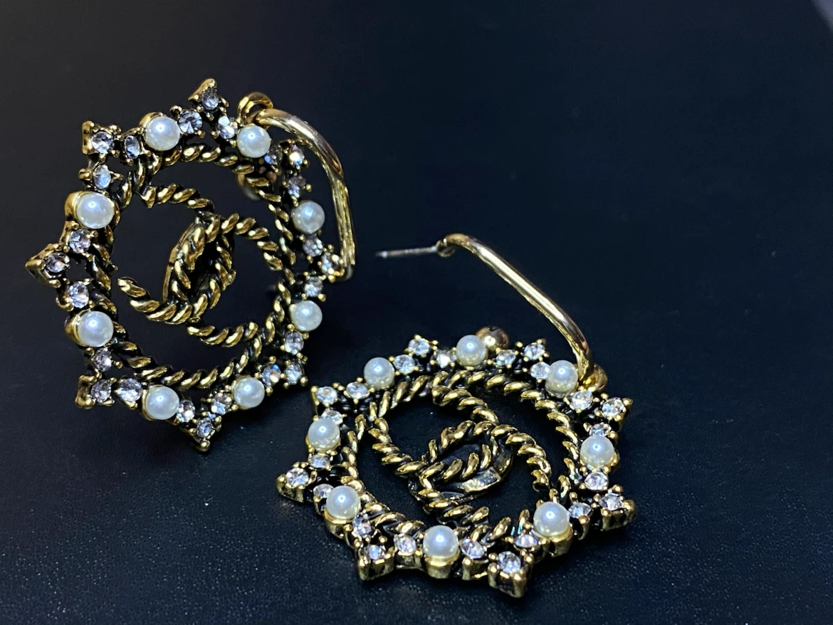 Chanel inspired earrings - photo 5