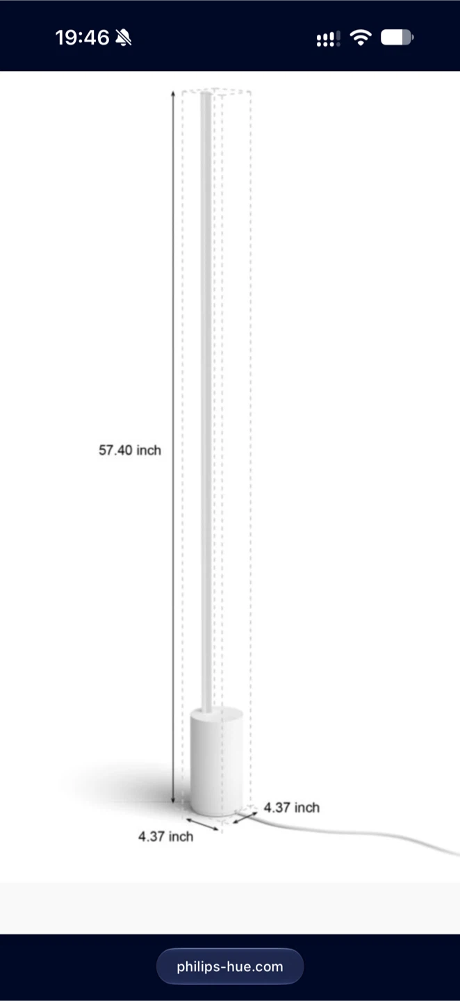 Philips Hue Signe Gradient Floor Lamp - photo 3