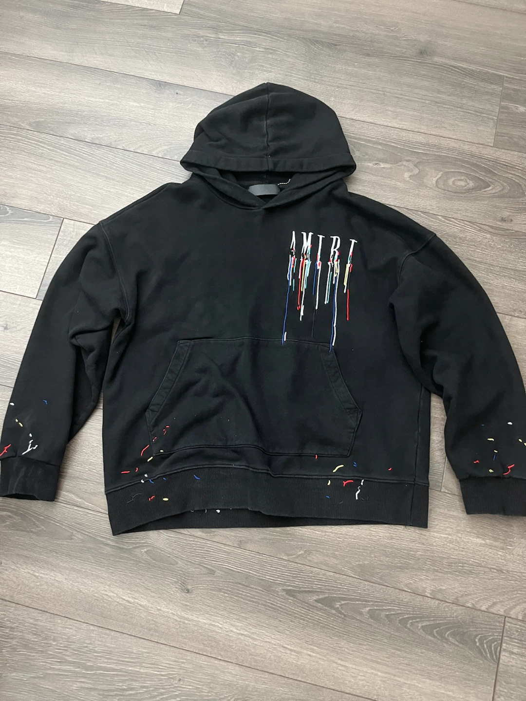 AMIRI Paint Drip Logo Hoodie