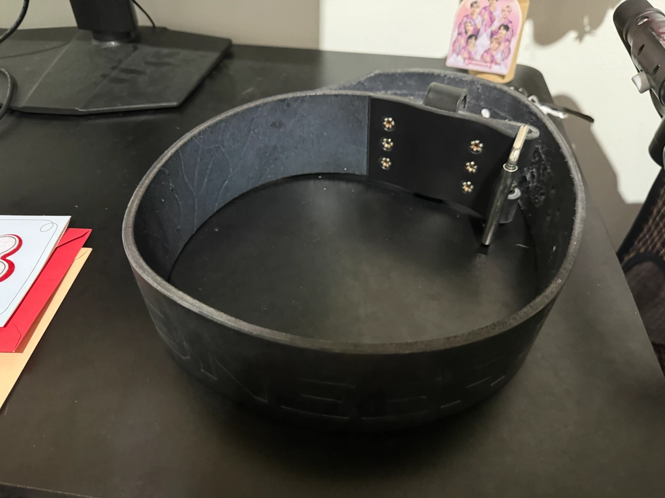 Pioneer Cut Leather Lifting Belt — Medium