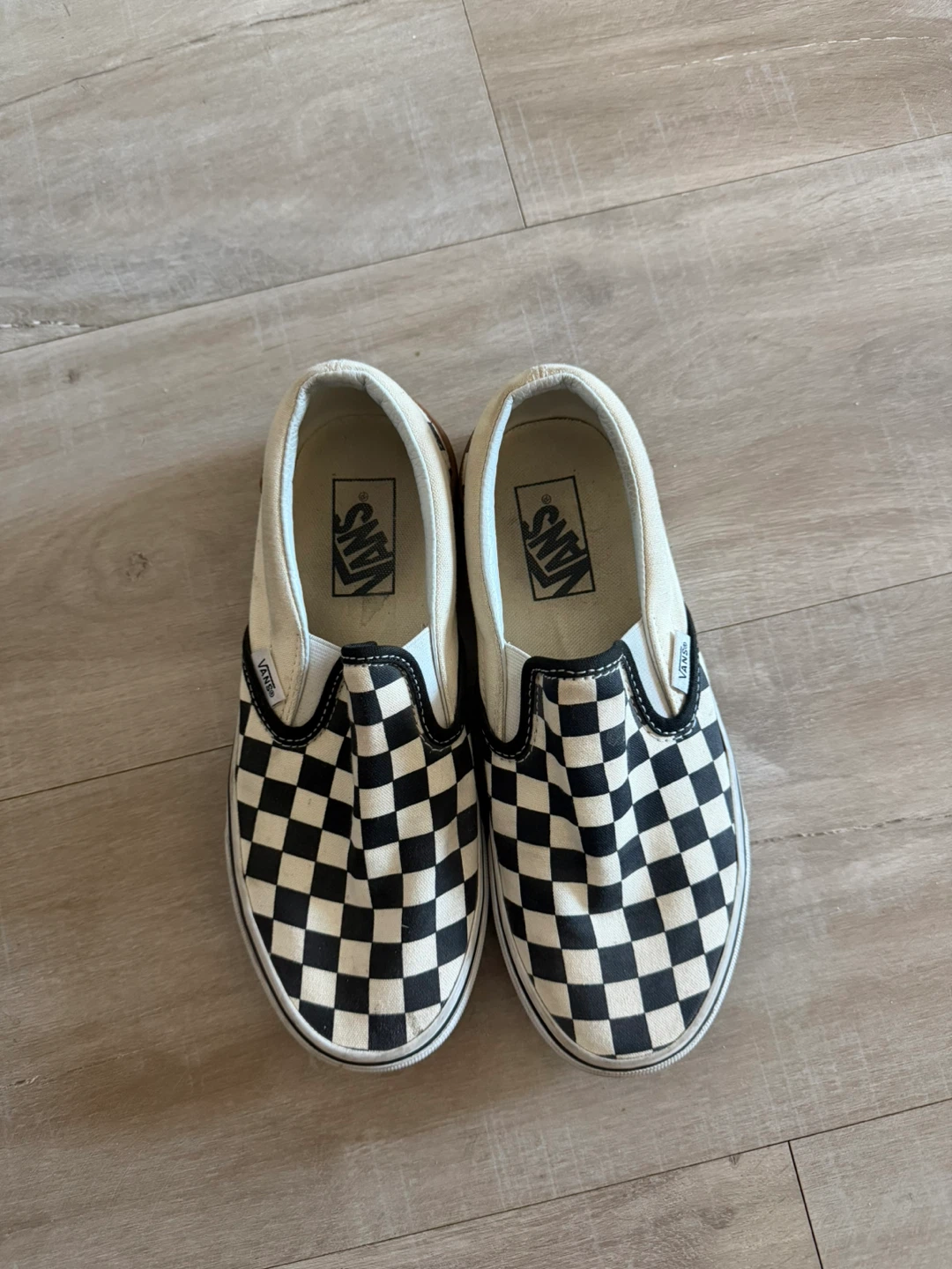 Vans Checkerboard Slip-On Shoes 5.5m 7w 25cm