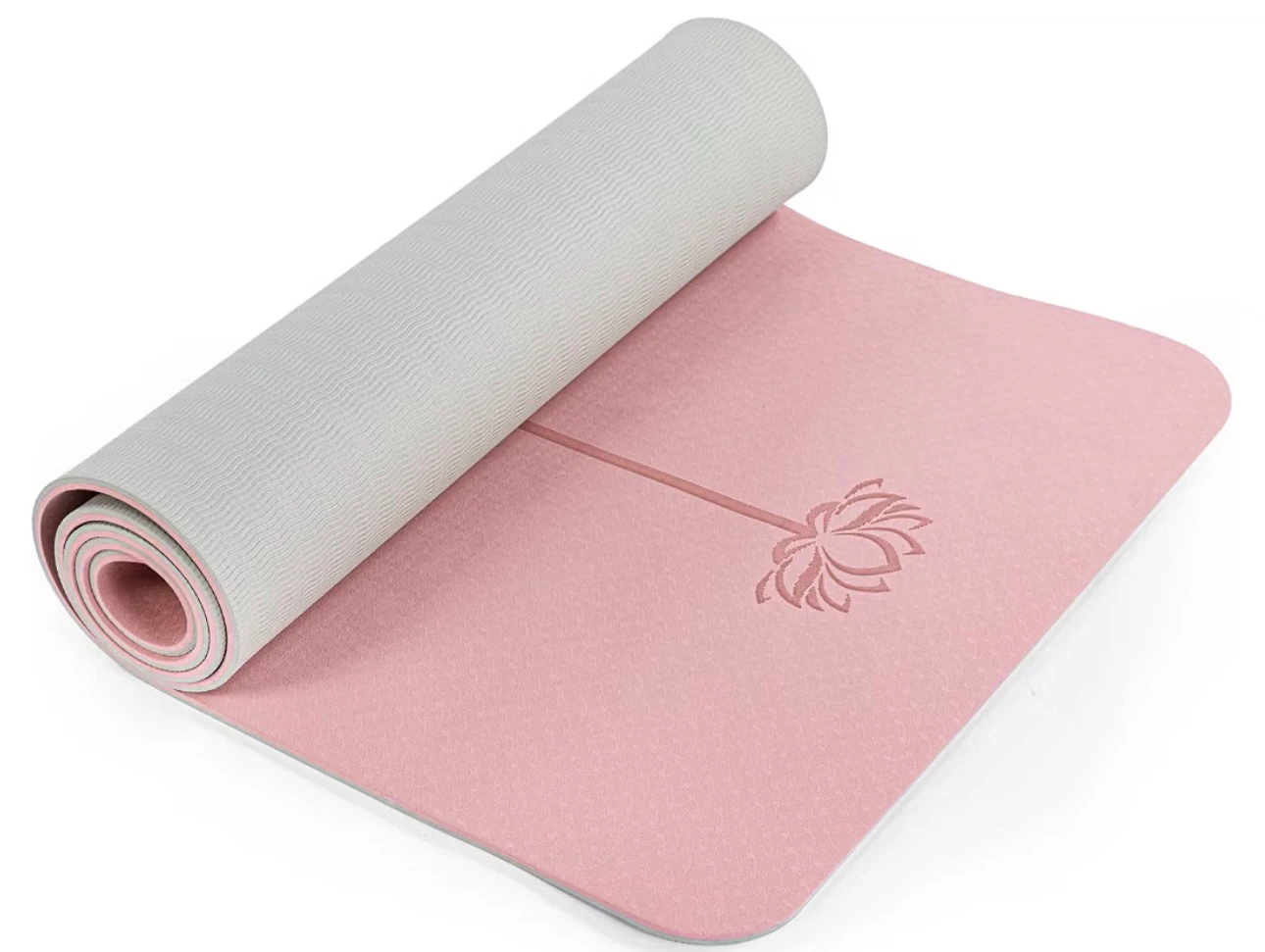Pink Lotus Yoga Mat