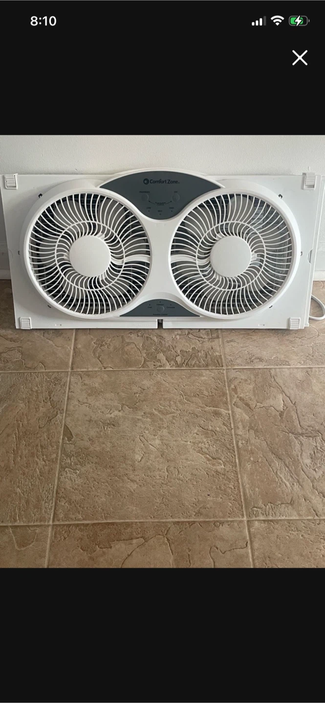 Comfort Zone Twin Window Fan