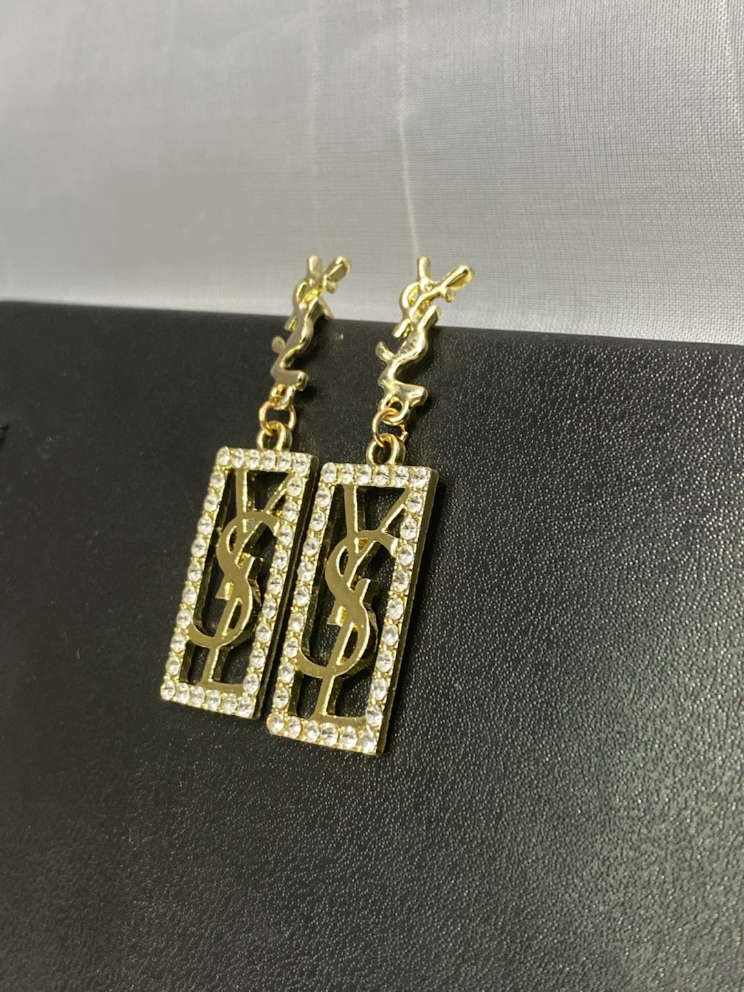 Gold Tone Drop Earrings - photo 2