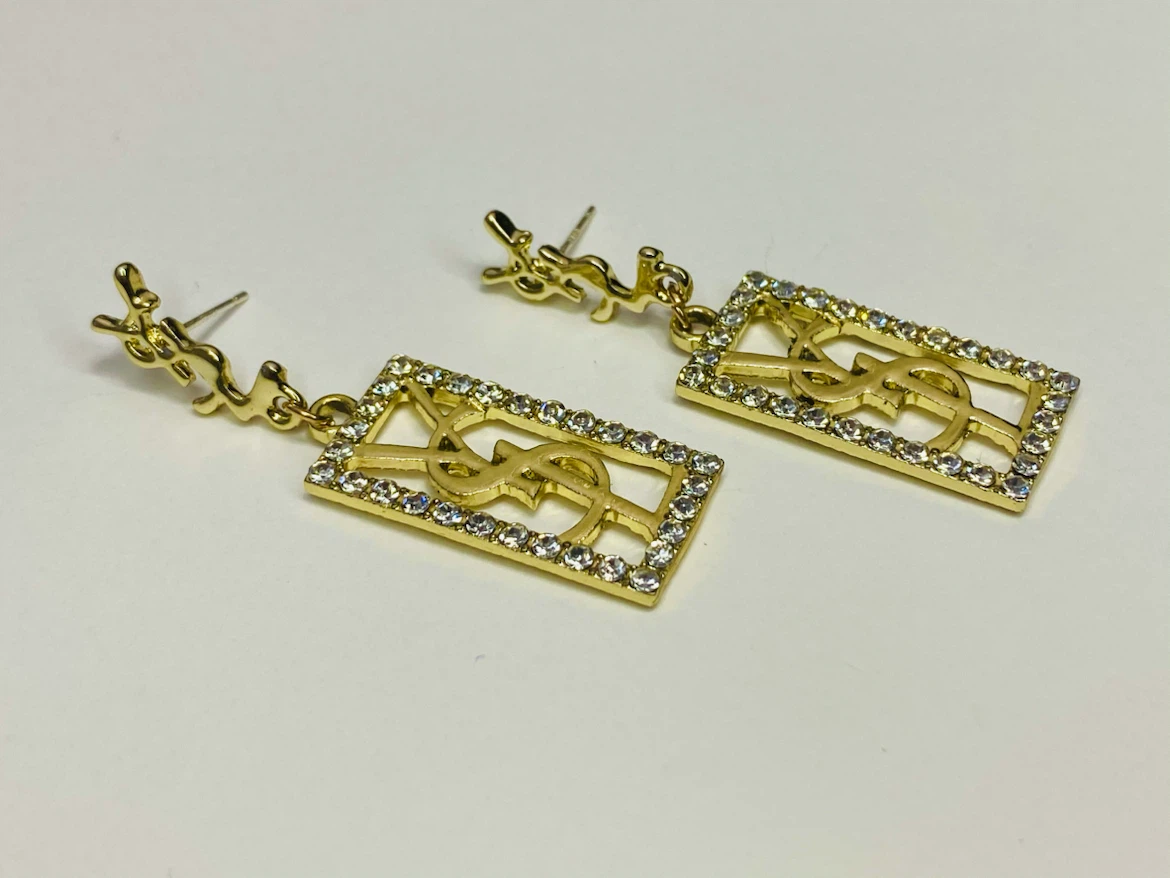 Gold Tone Drop Earrings - photo 5