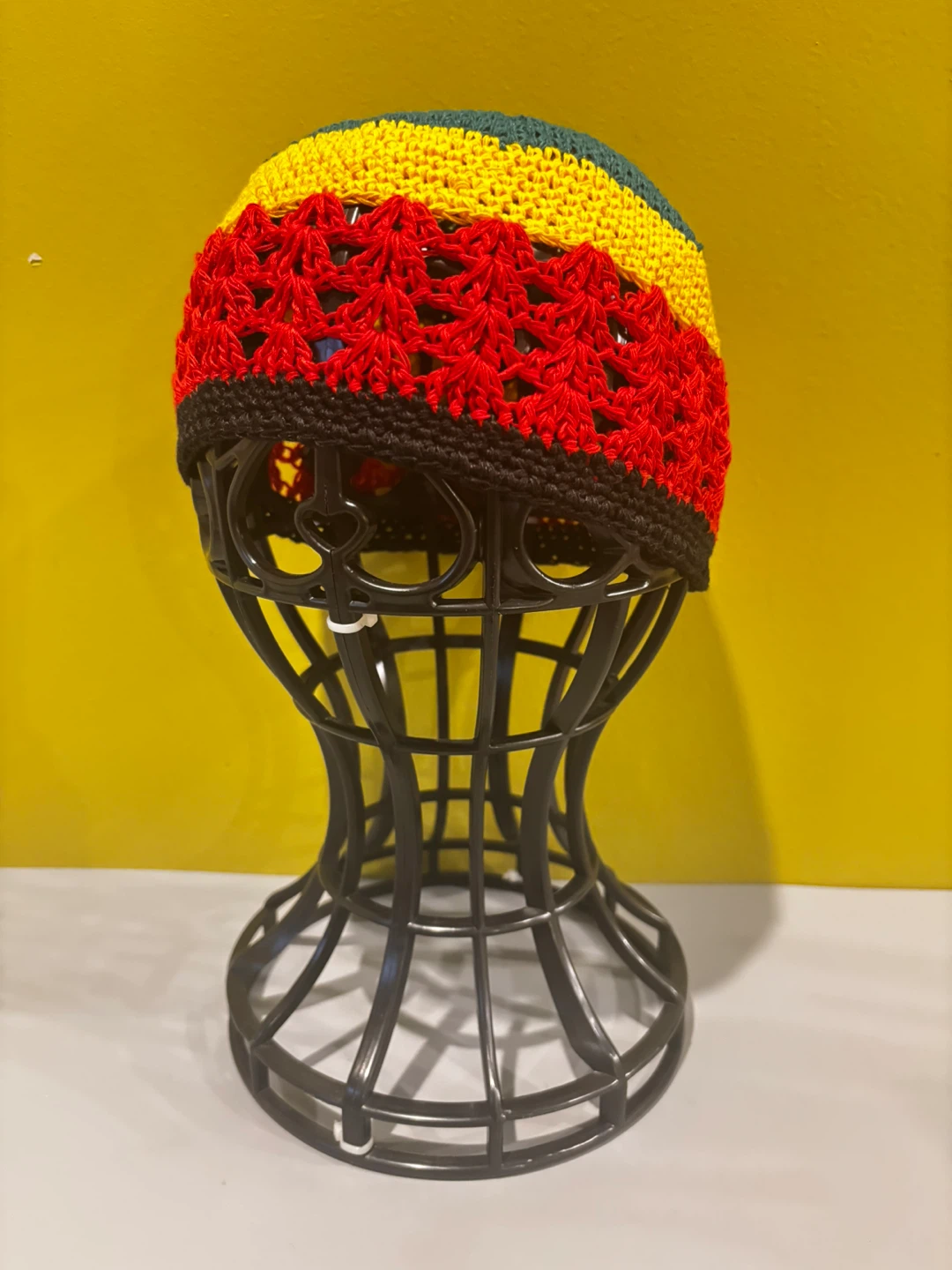 Crochet Rasta Beanie Hat