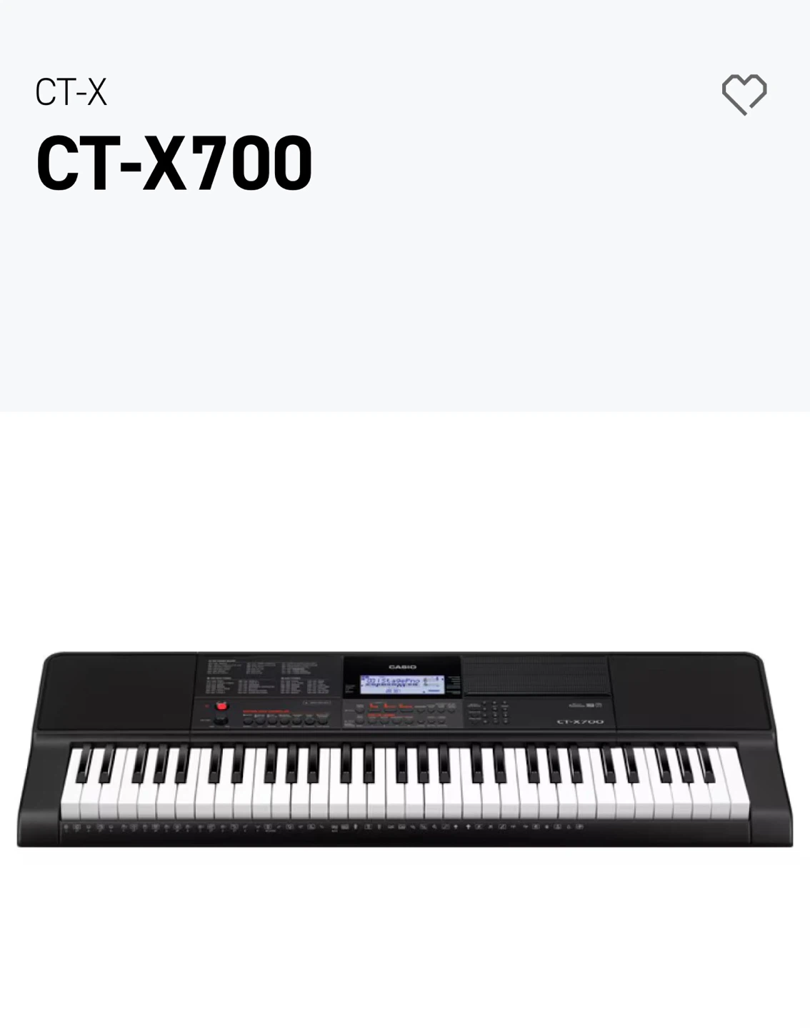 Casio CT-X700 Portable Keyboard + stand - photo 2