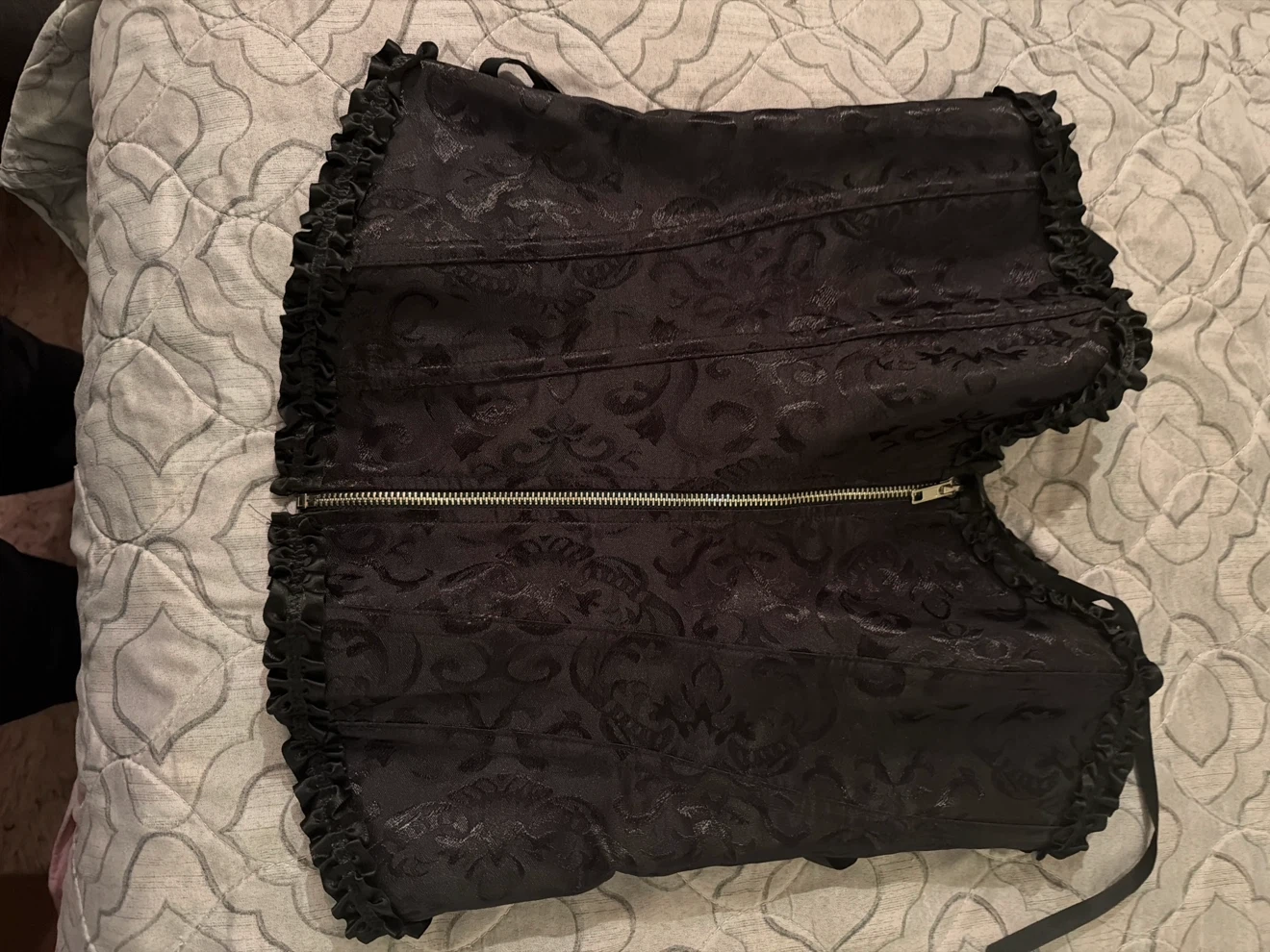 Black Brocade Corset