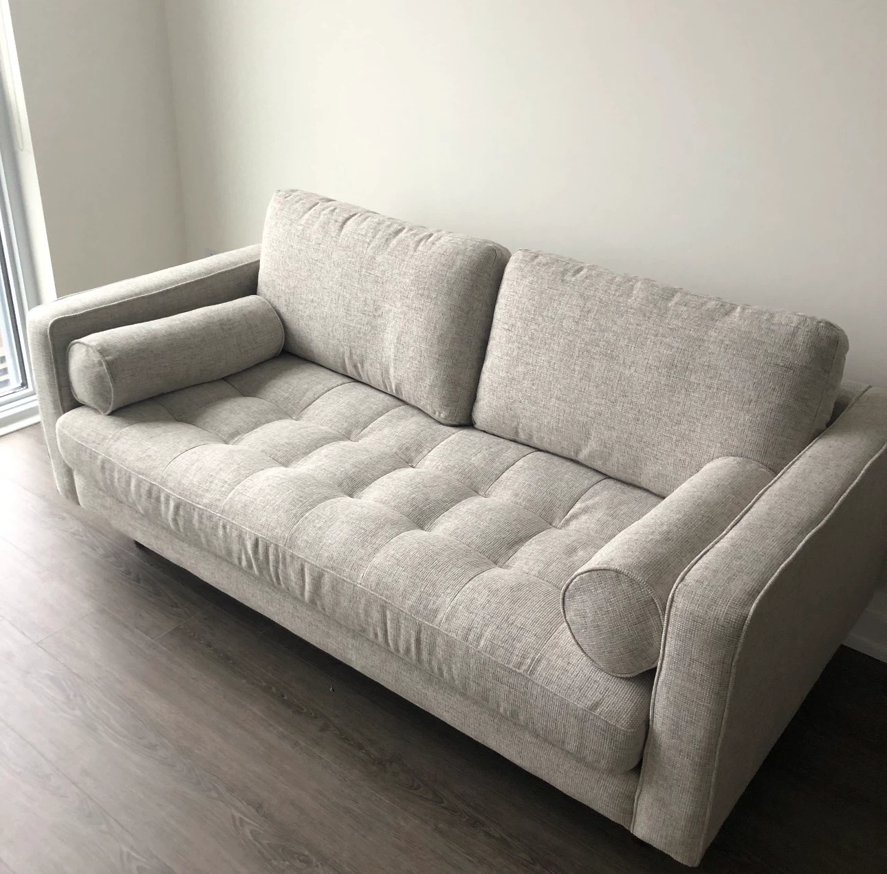 Light Grey Fabric Sofa