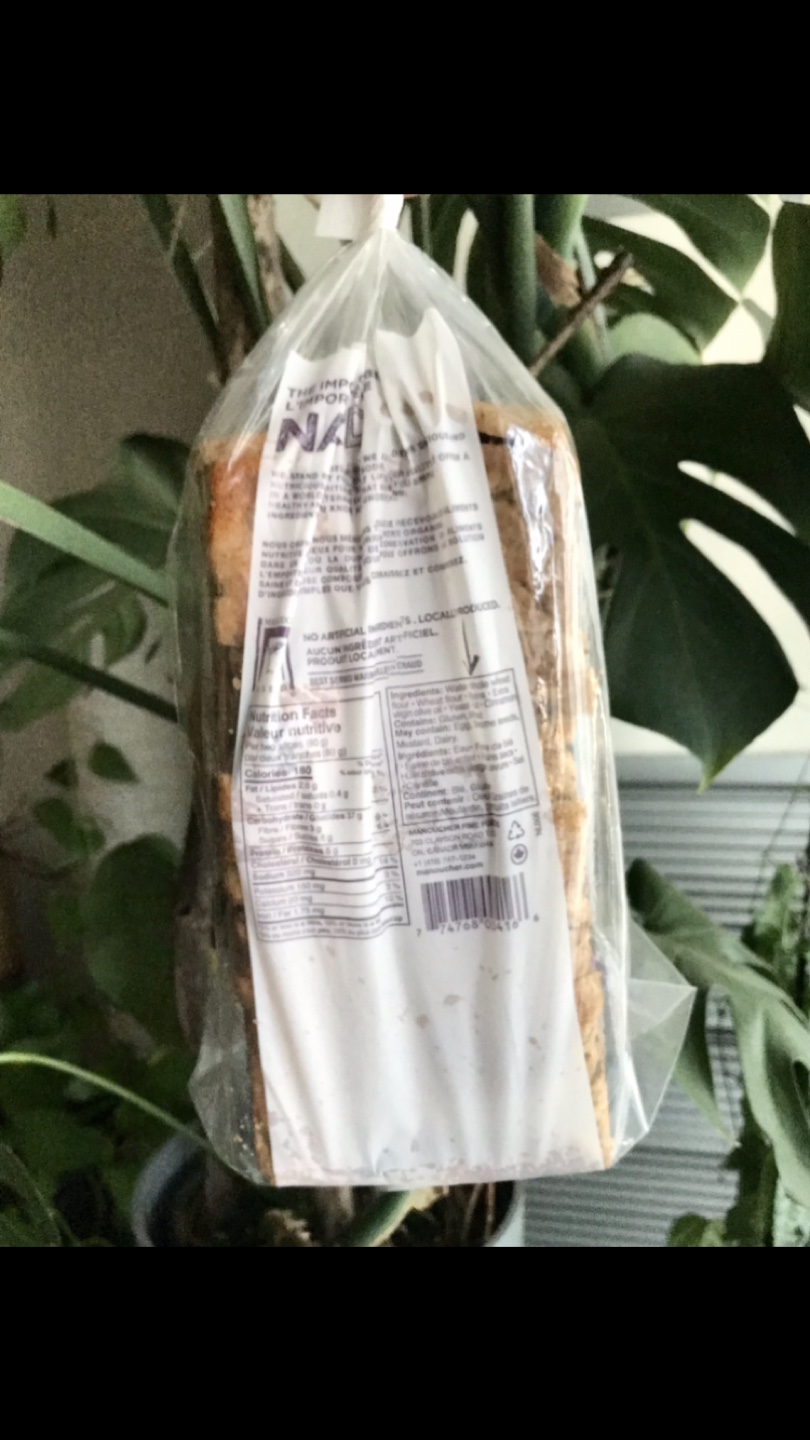 Sealed New Bread Loaf: “Nak’d” Cinnamon Raisin - photo 5
