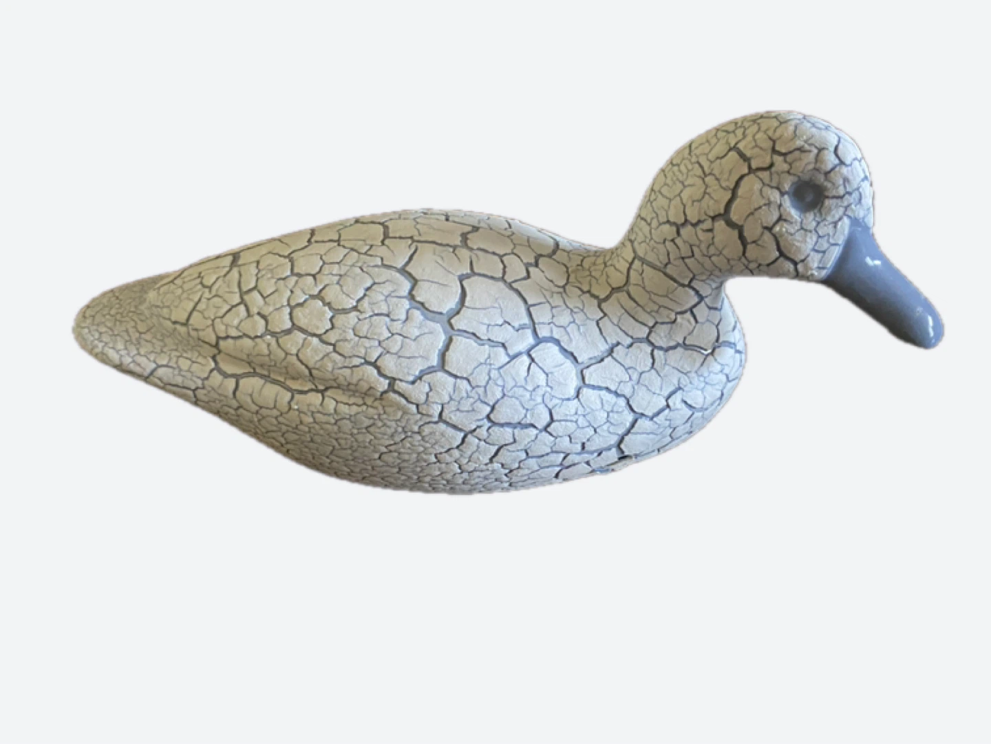 Decorative Crackle Finish Bird Figurine