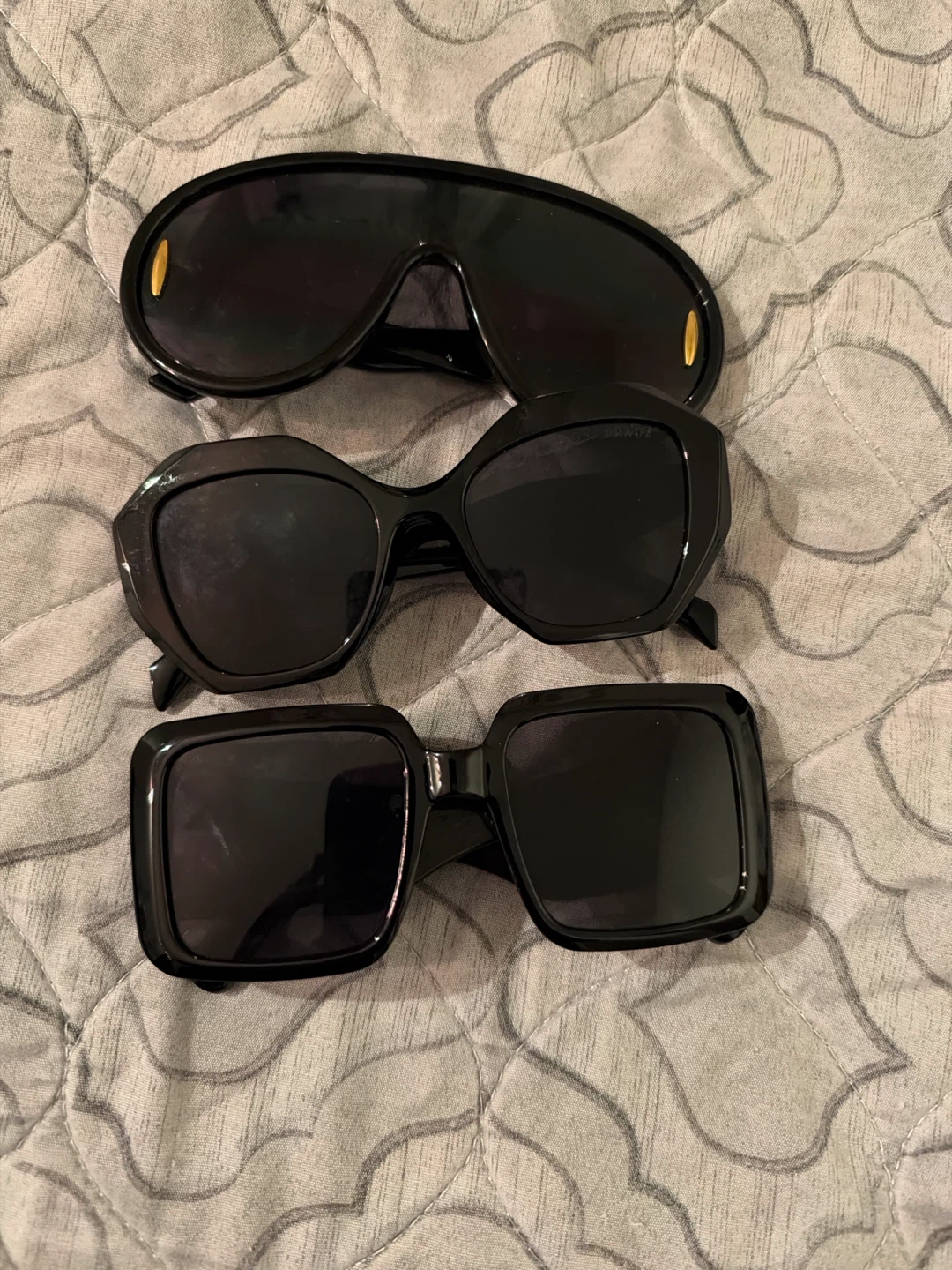 Set of 3 Black Sunglasses