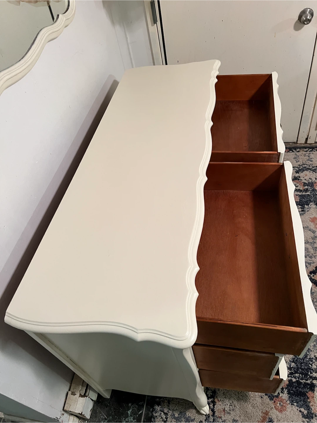 Vintage French Style 6-Drawer Dresser w/Mirror - Delivery Extra - photo 5