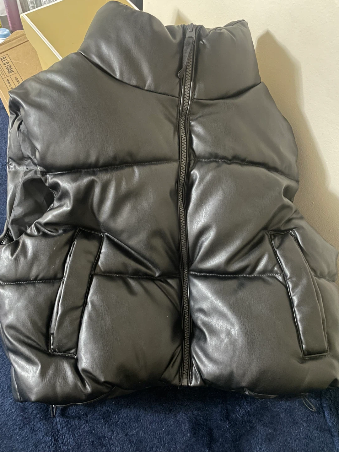 Streetwear Society Black Puffer Vest Size S