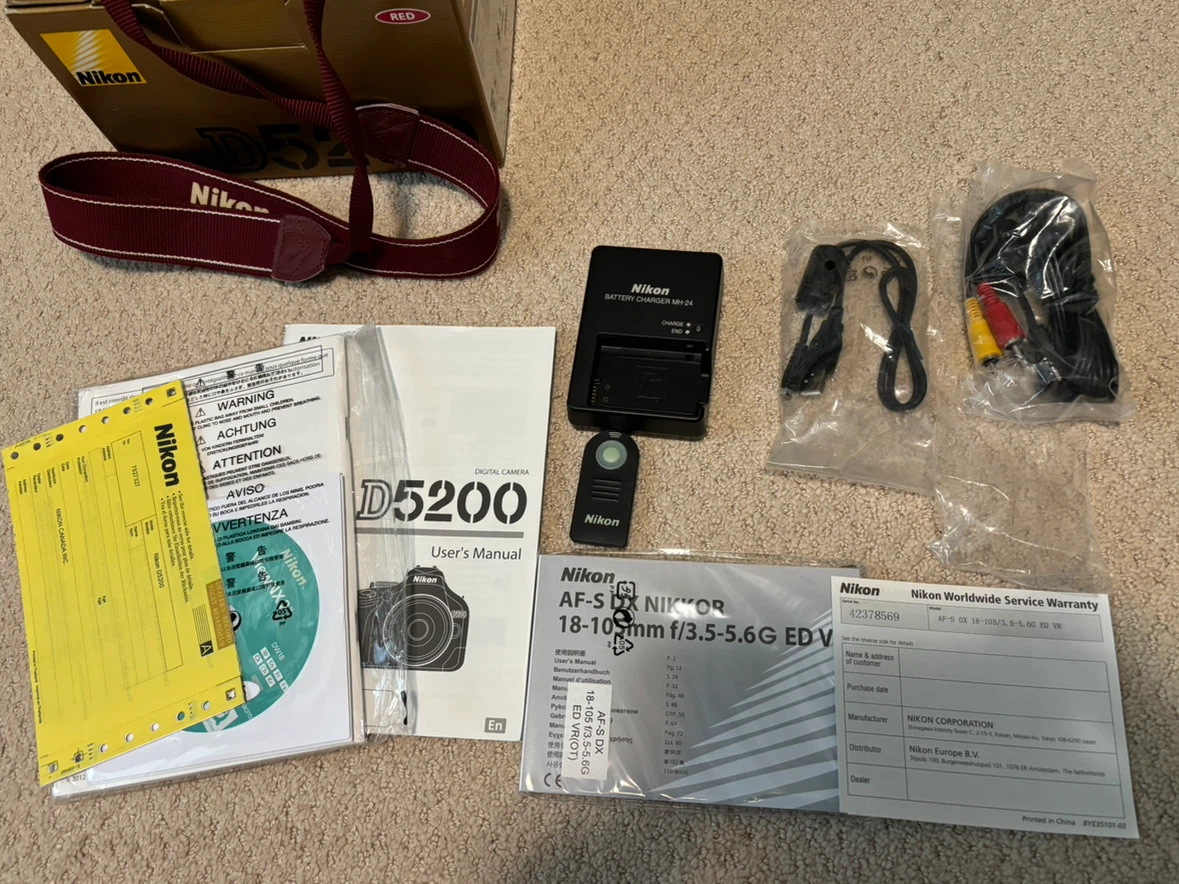 Nikon D5200 DSLR Camera + 18-105mm VR Lens – Red - photo 5