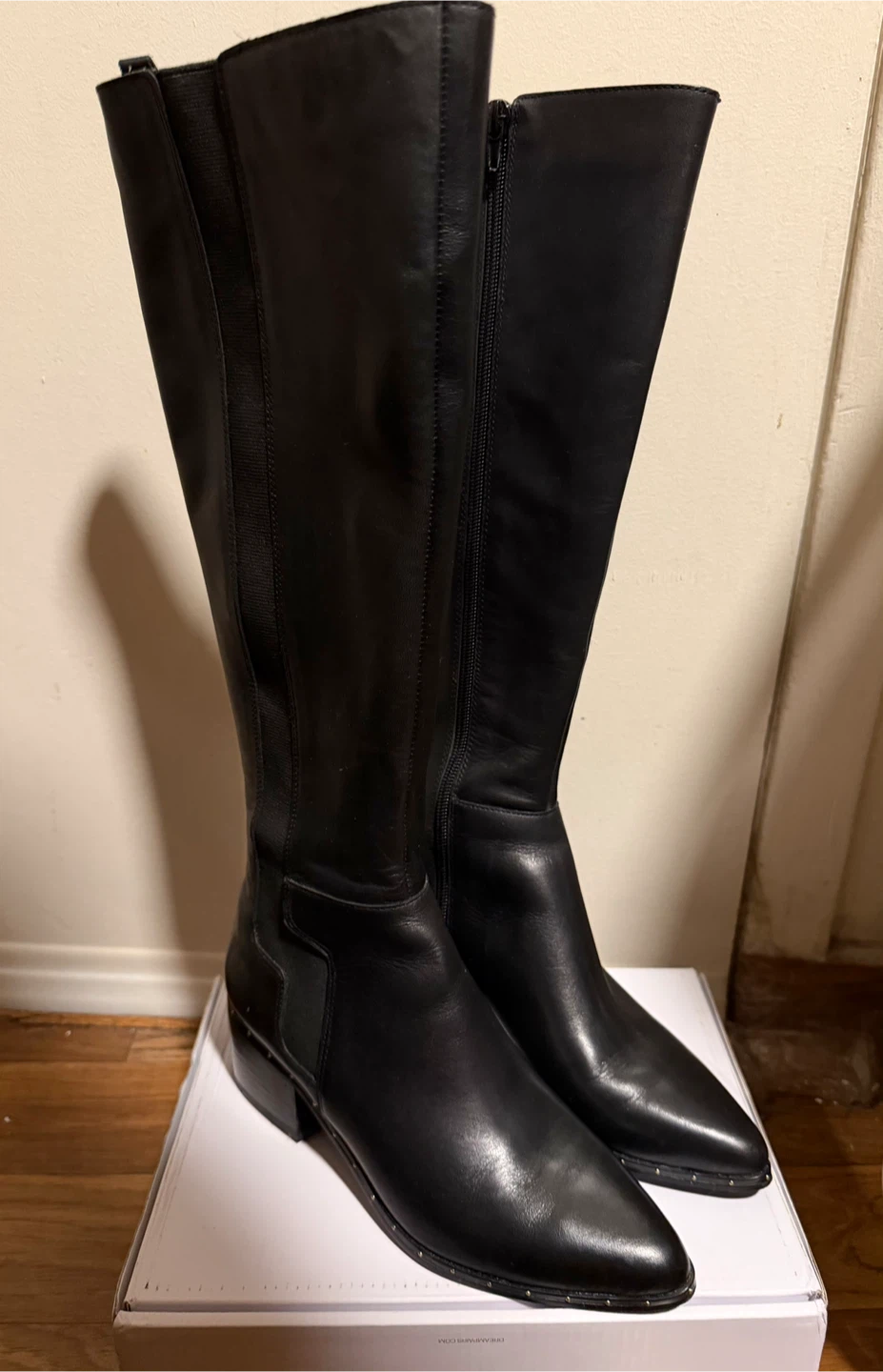 Bleecker & Bond Black Knee-High Boots