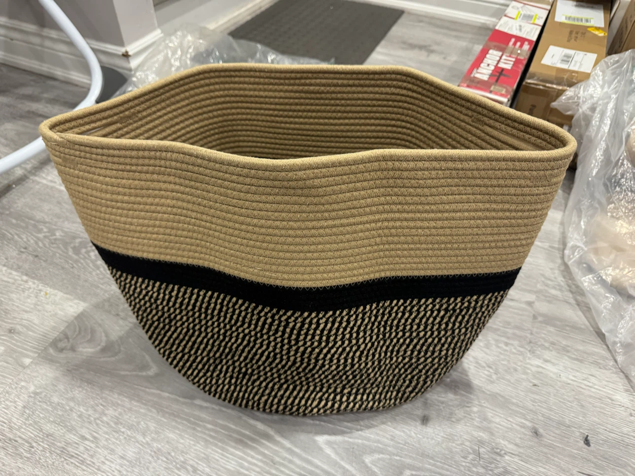 Woven Rope Storage Basket