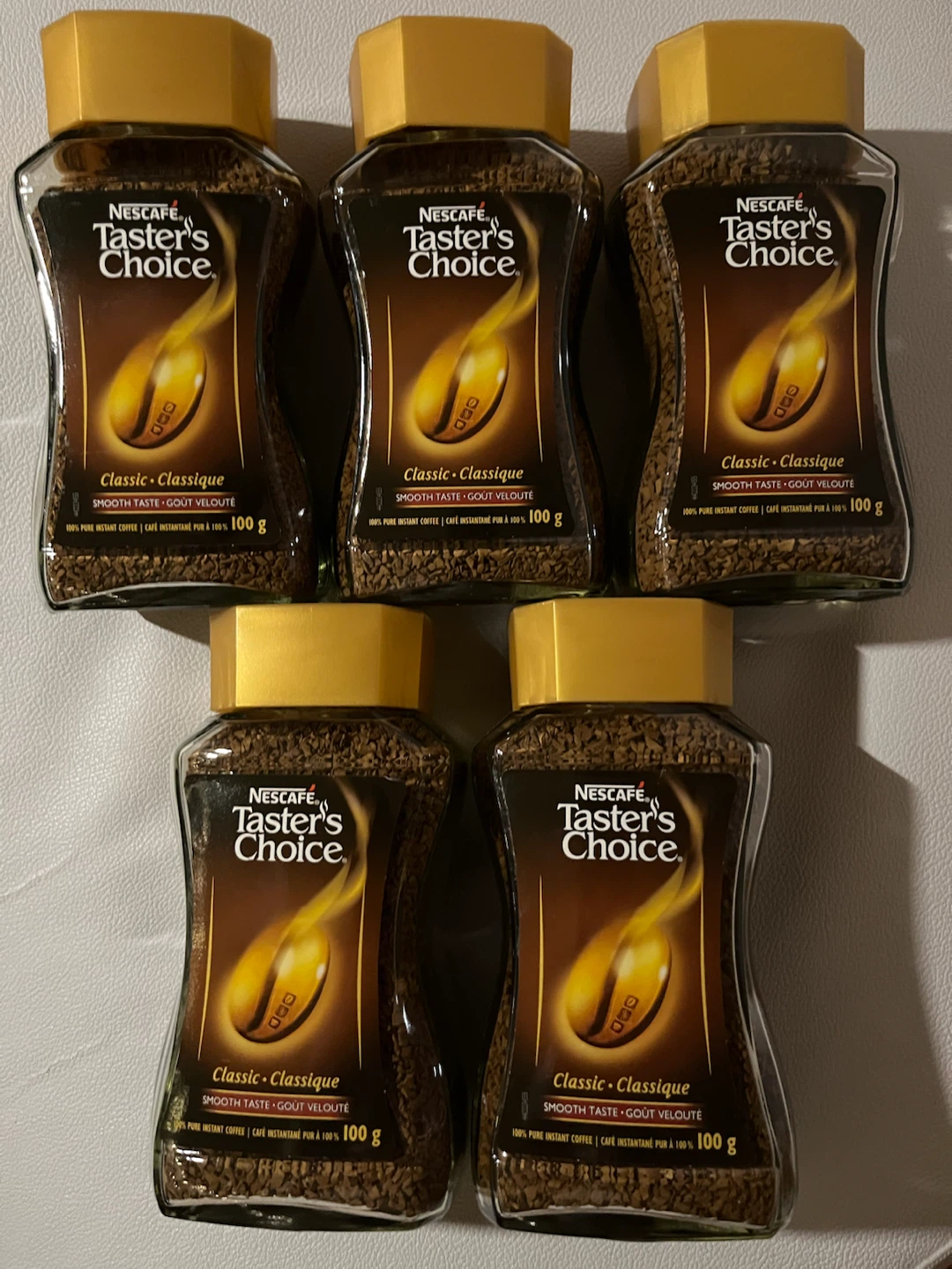 5 x Nescafe Taster's Choice Classic Instant Coffee
