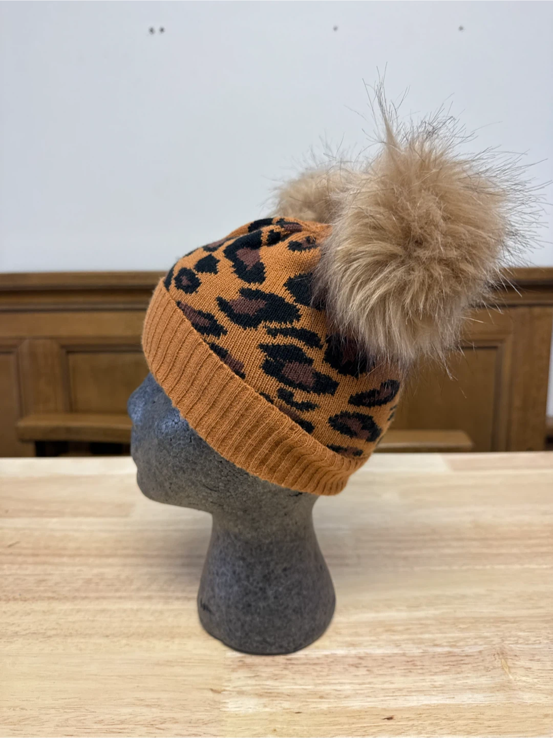 Baby GAP Leopard Print Pom-Pom Hat - photo 2