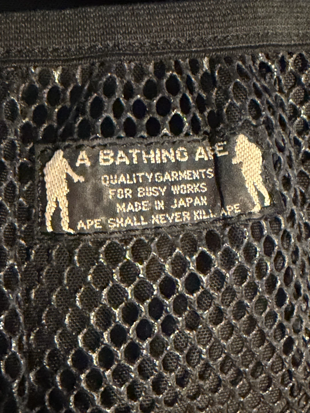 Authentic A BATHING APE vintage 3-way bag