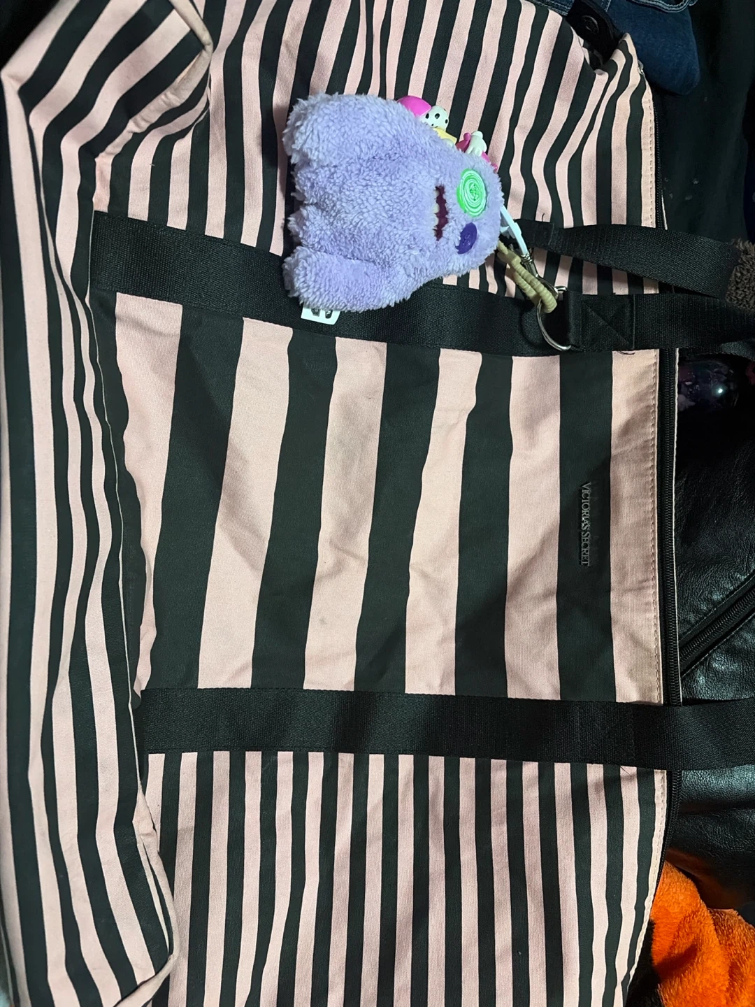 Victoria's Secret striped tote bag