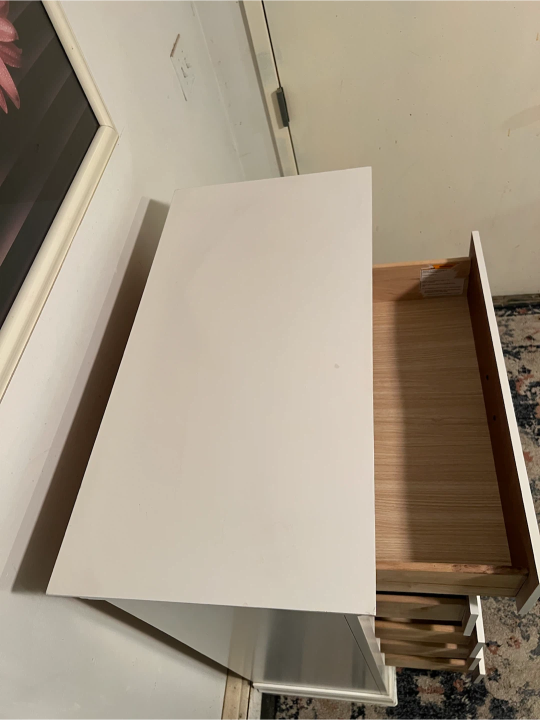 Five-Drawer Slim White Dresser - Delivery Extra - photo 4