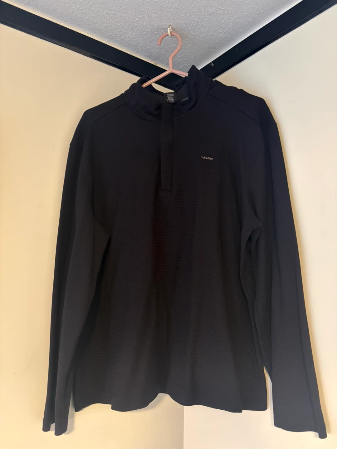 Calvin Klein Black Quarter-Zip Pullover - photo 2