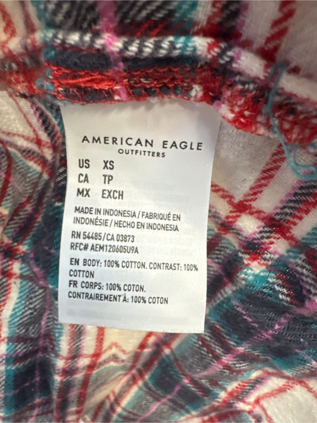 American Eagle Plaid Button-Down Shirt - photo 5