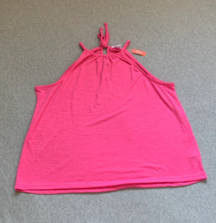 Pink Halter Tank Top BNWT - Size Large