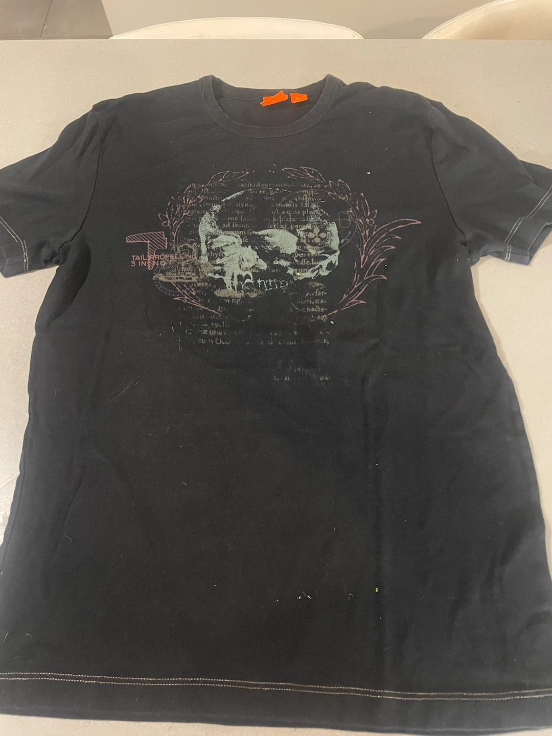 HUGO BOSS Black Skull Graphic T-Shirt