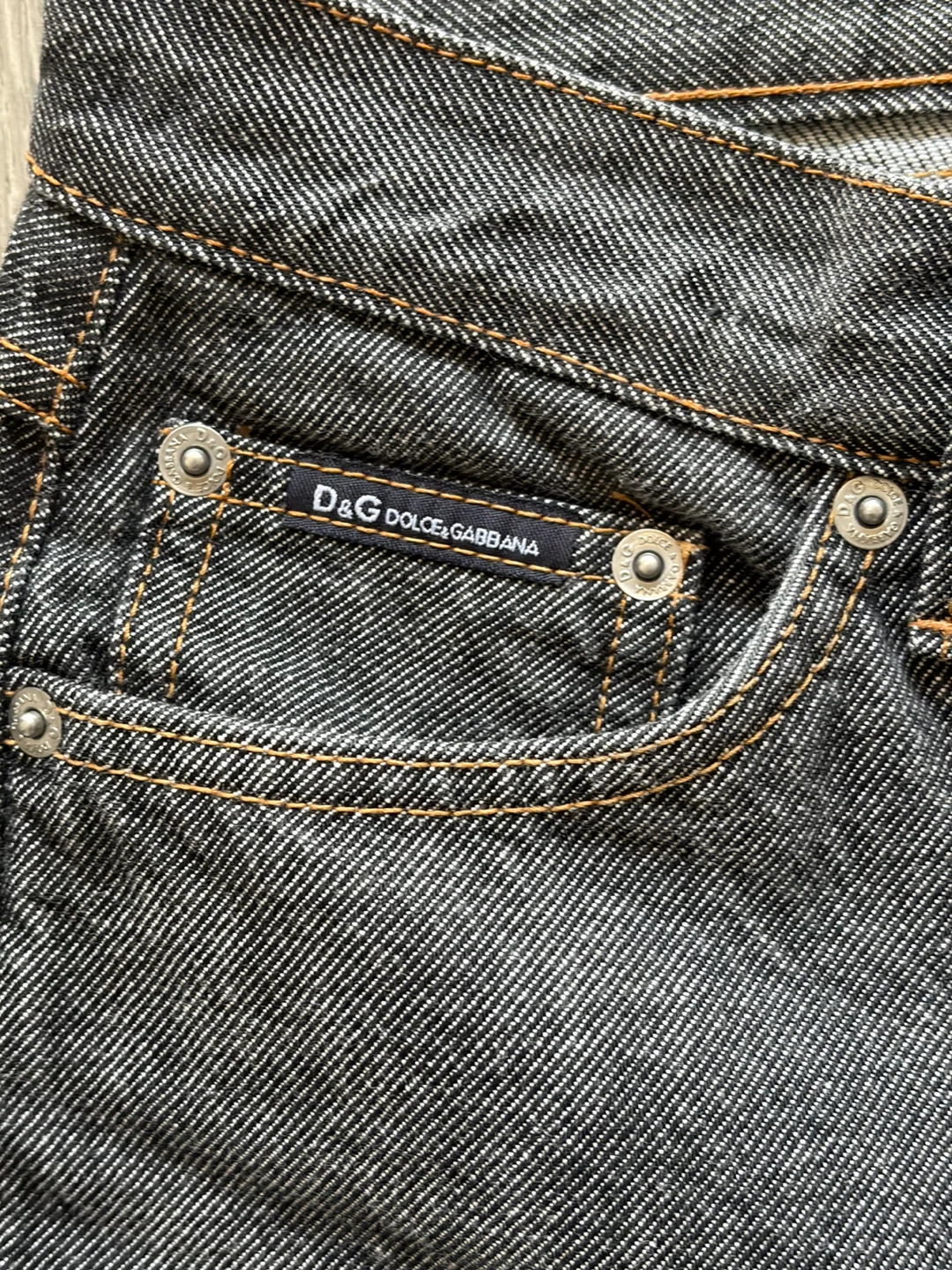 Vintage Dolce & Gabbana Jeans, Charcoal Washed Black - photo 4