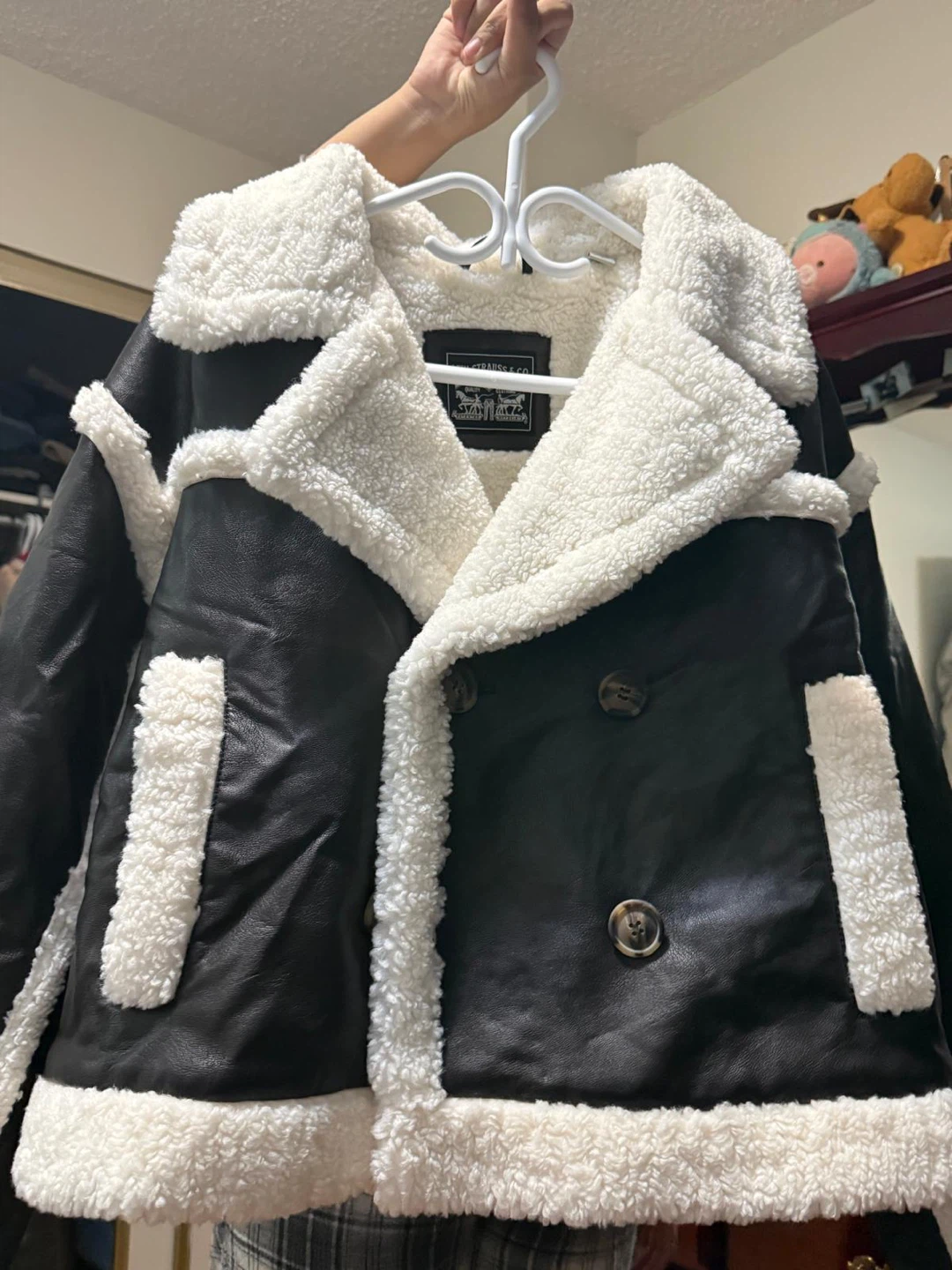 Levi's Faux Leather Sherpa Jacket - photo 2
