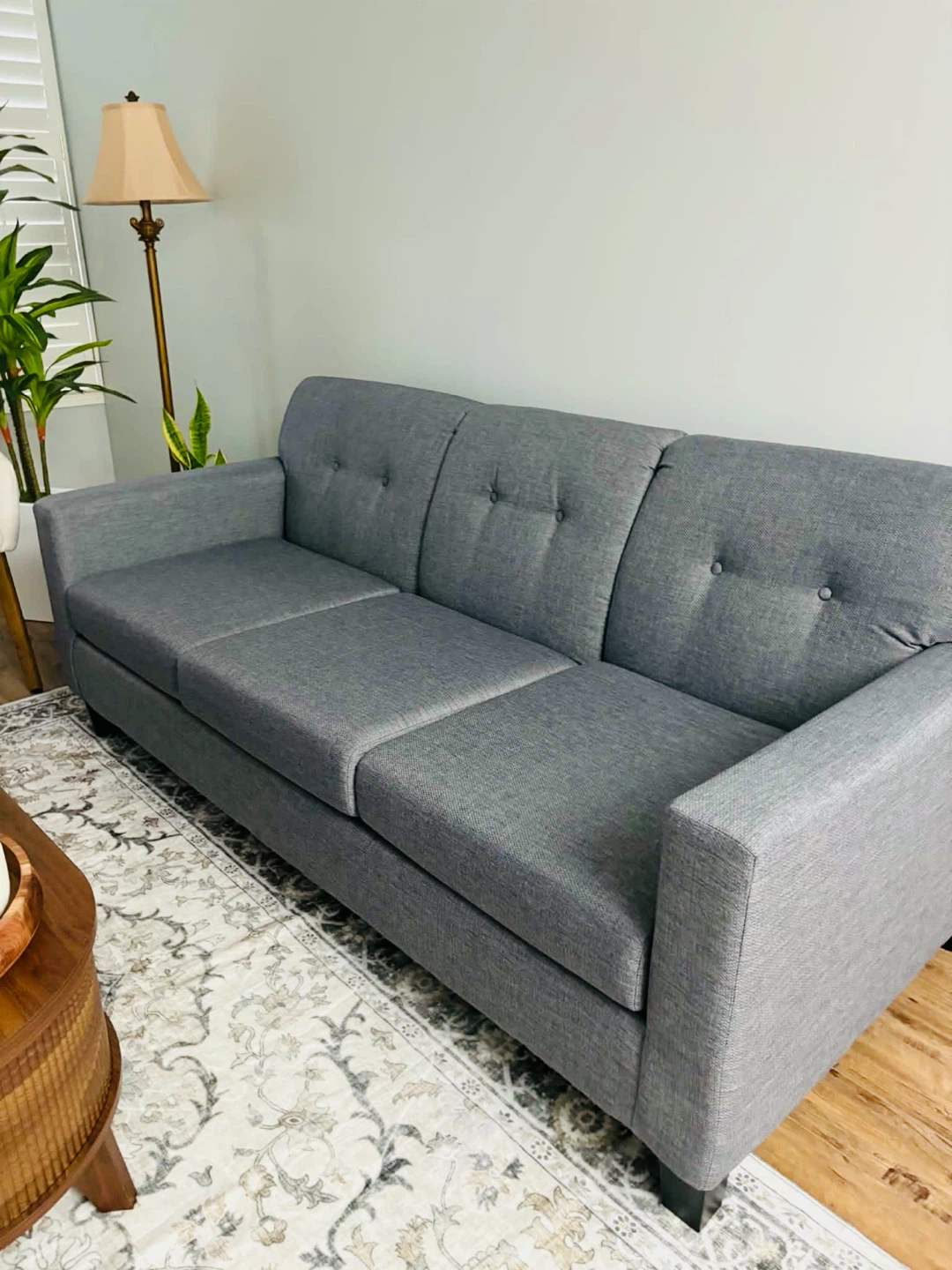Grey Three-Seater Sofa by LEON’S