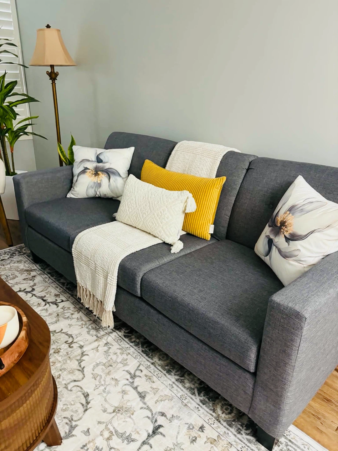 Grey Three-Seater Sofa by LEON’S - photo 2