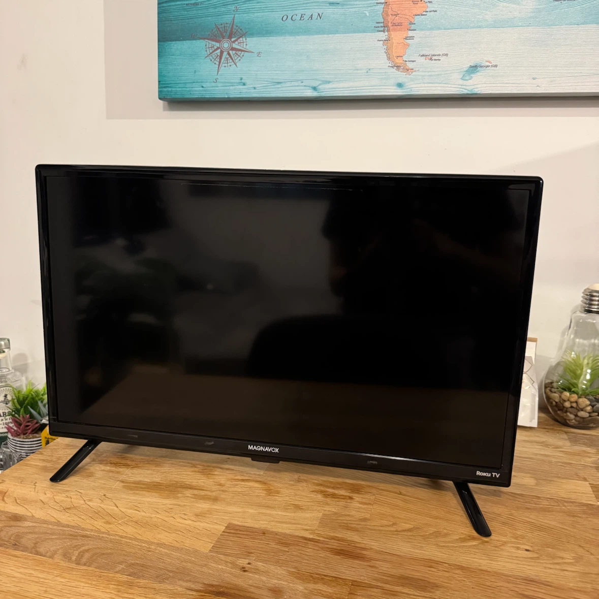Magnavox 24" Roku LED HD TV with remote control