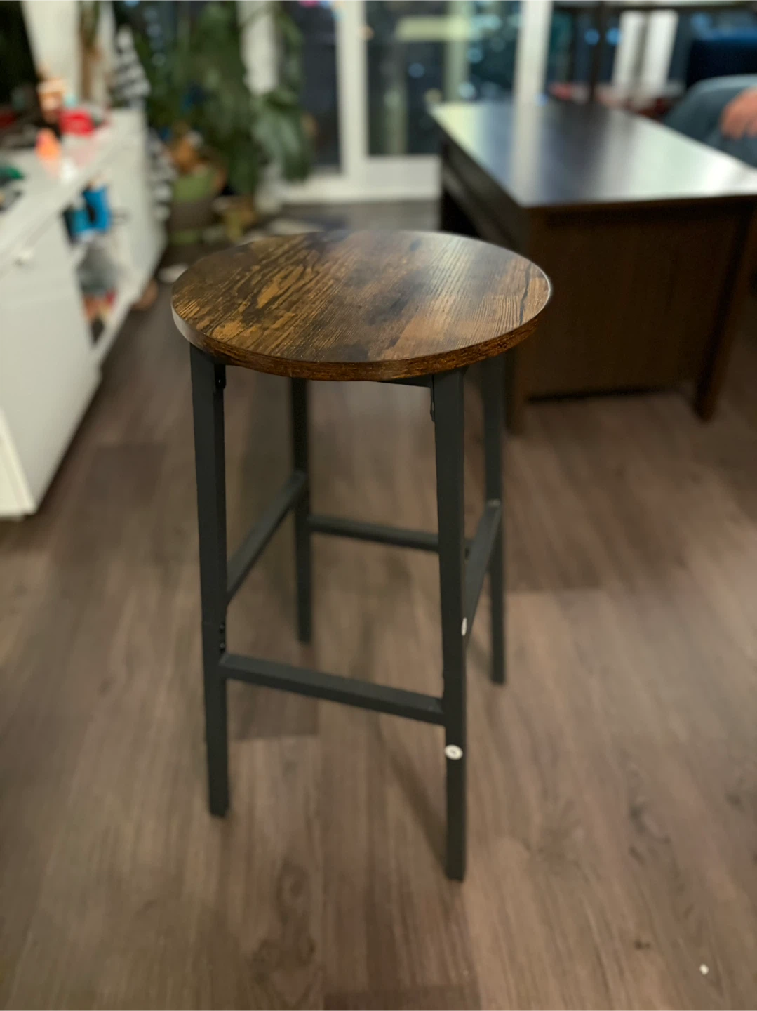 Set of 2 Industrial Bar Stools - photo 2