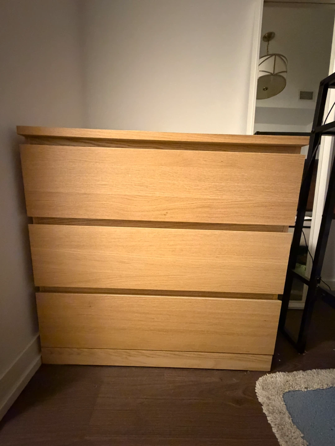 Light Wood 3-Drawer Dresser - photo 2