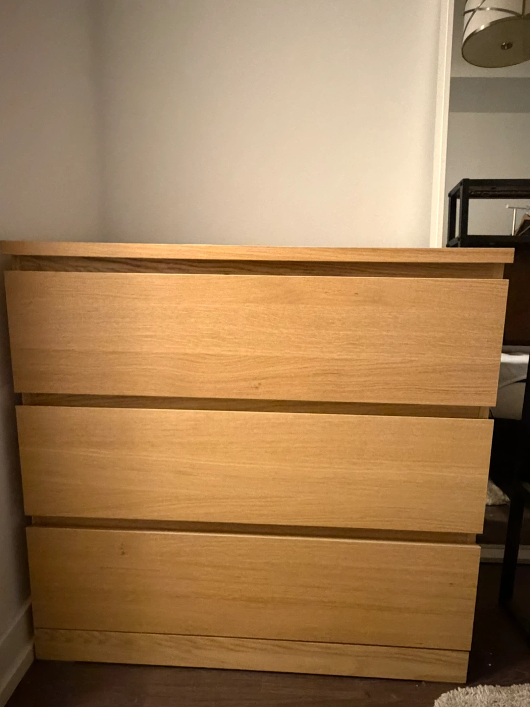 Light Wood 3-Drawer Dresser - photo 3