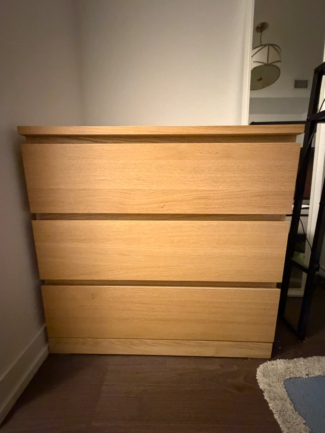 Light Wood 3-Drawer Dresser - photo 5