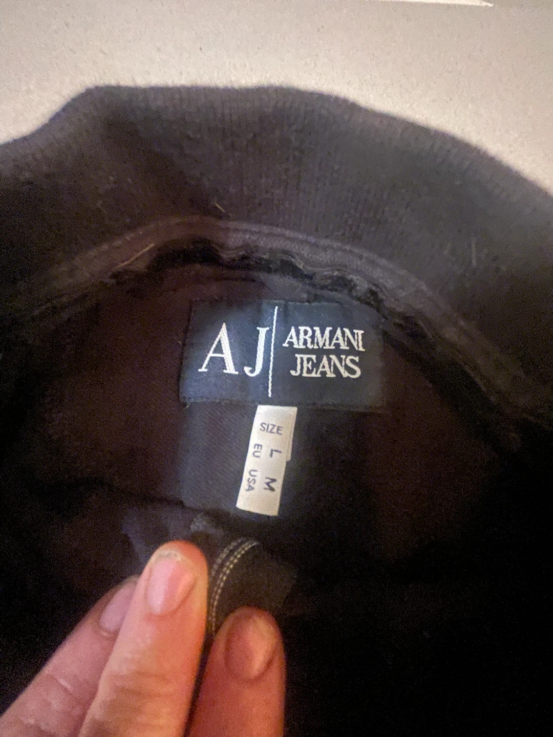 Armani Jeans black long sleeve quarter-zip top - photo 2