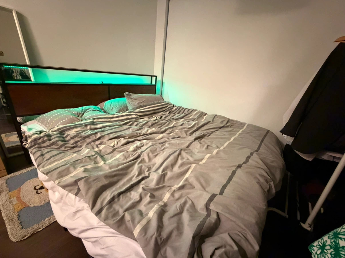 Modern LED Headboard King Bed Frame - photo 3