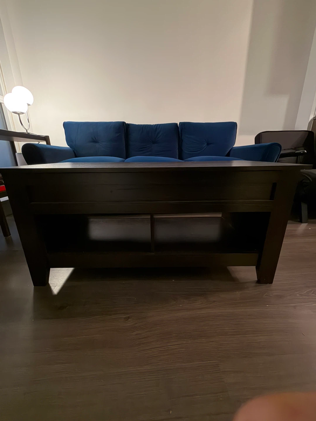 Dark Brown Lift-Top Coffee Table