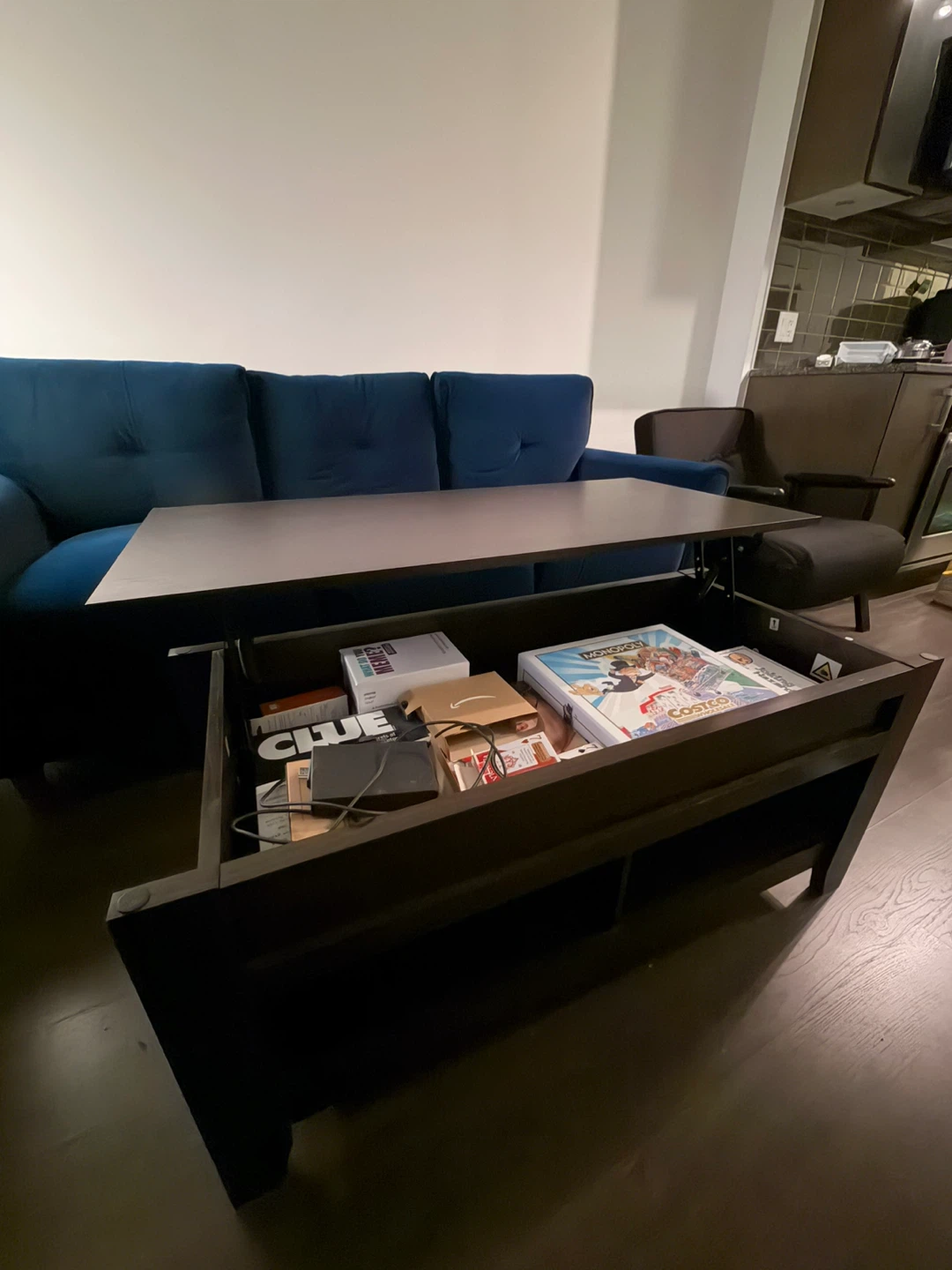 Dark Brown Lift-Top Coffee Table - photo 3