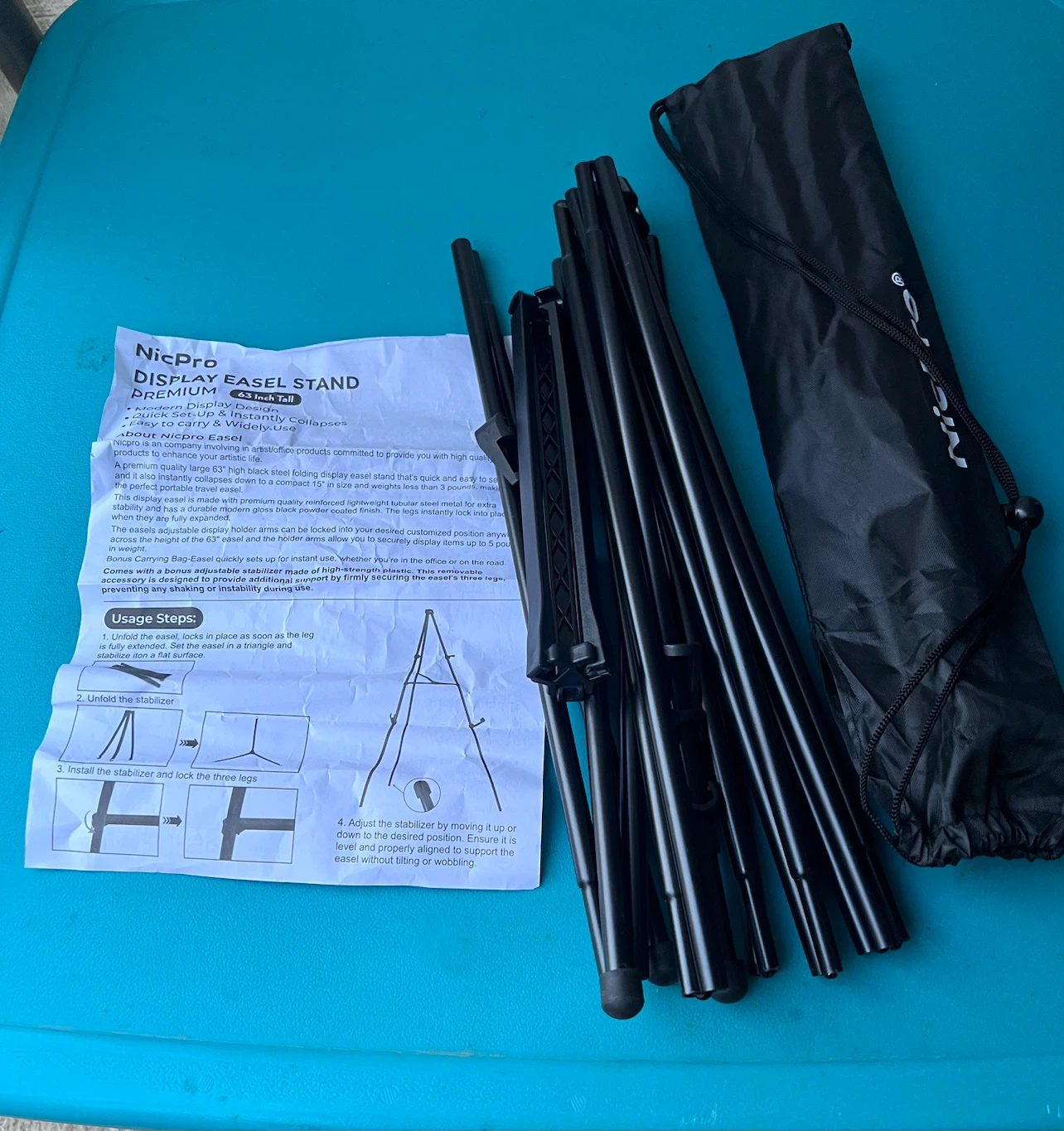 BRAND NEW 63 inch Portable Display Stand - photo 2