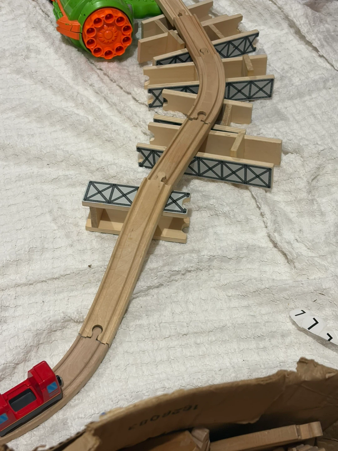 Wooden Toy Train Track Set - photo 2
