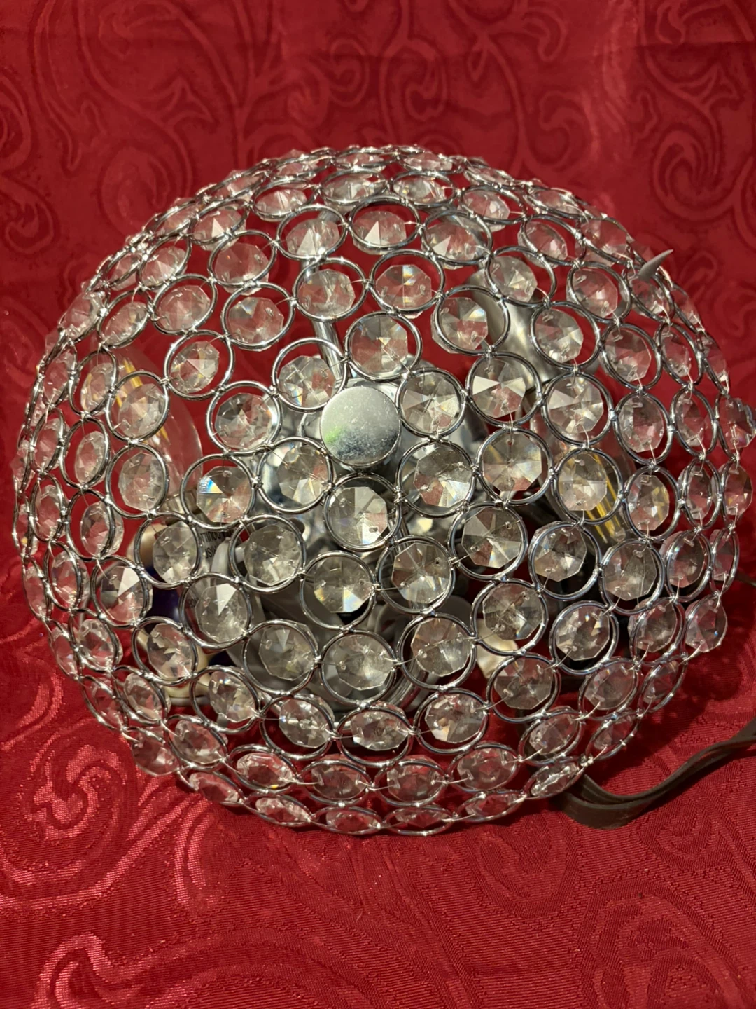 Crystal Globe Flush Mount Ceiling Light - photo 2