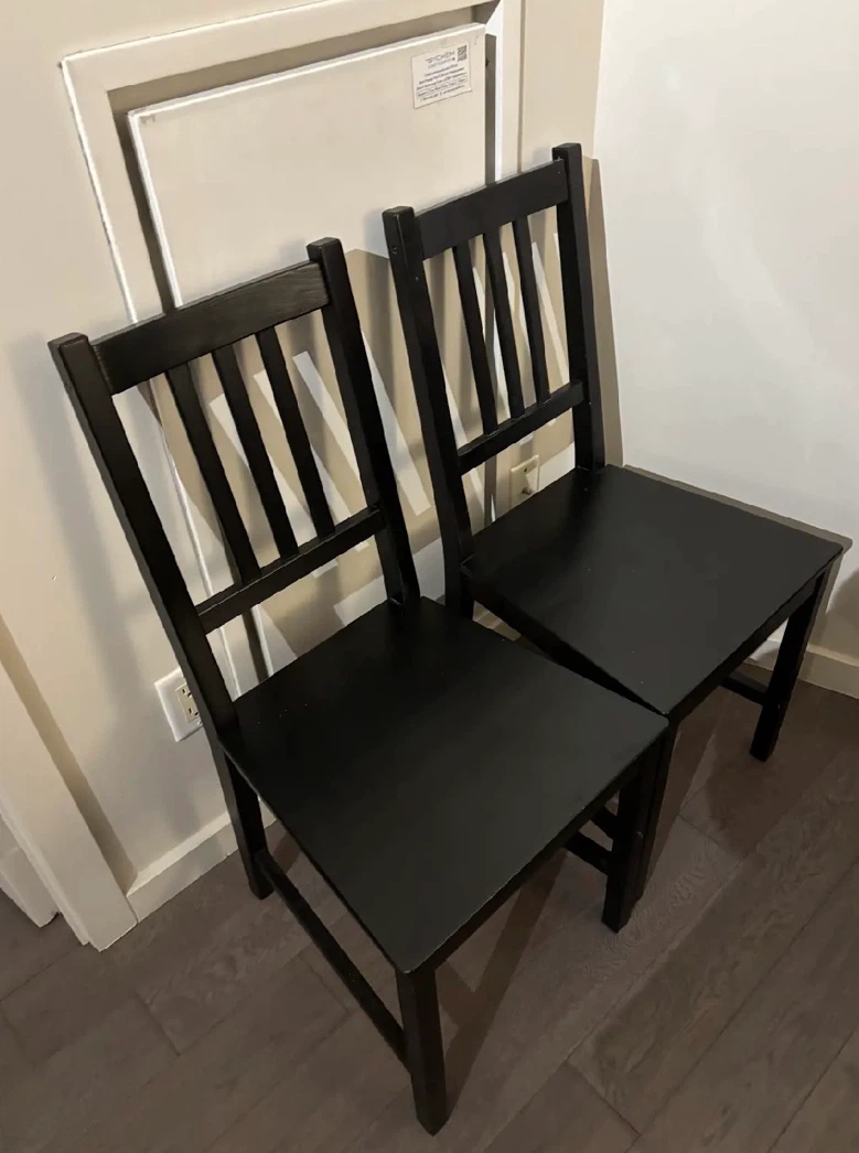 2 IKEA PINNTORP chairs for sale