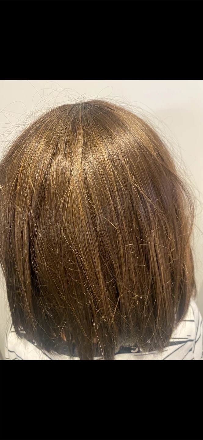 Straight Brown Bob Wig with Bangs