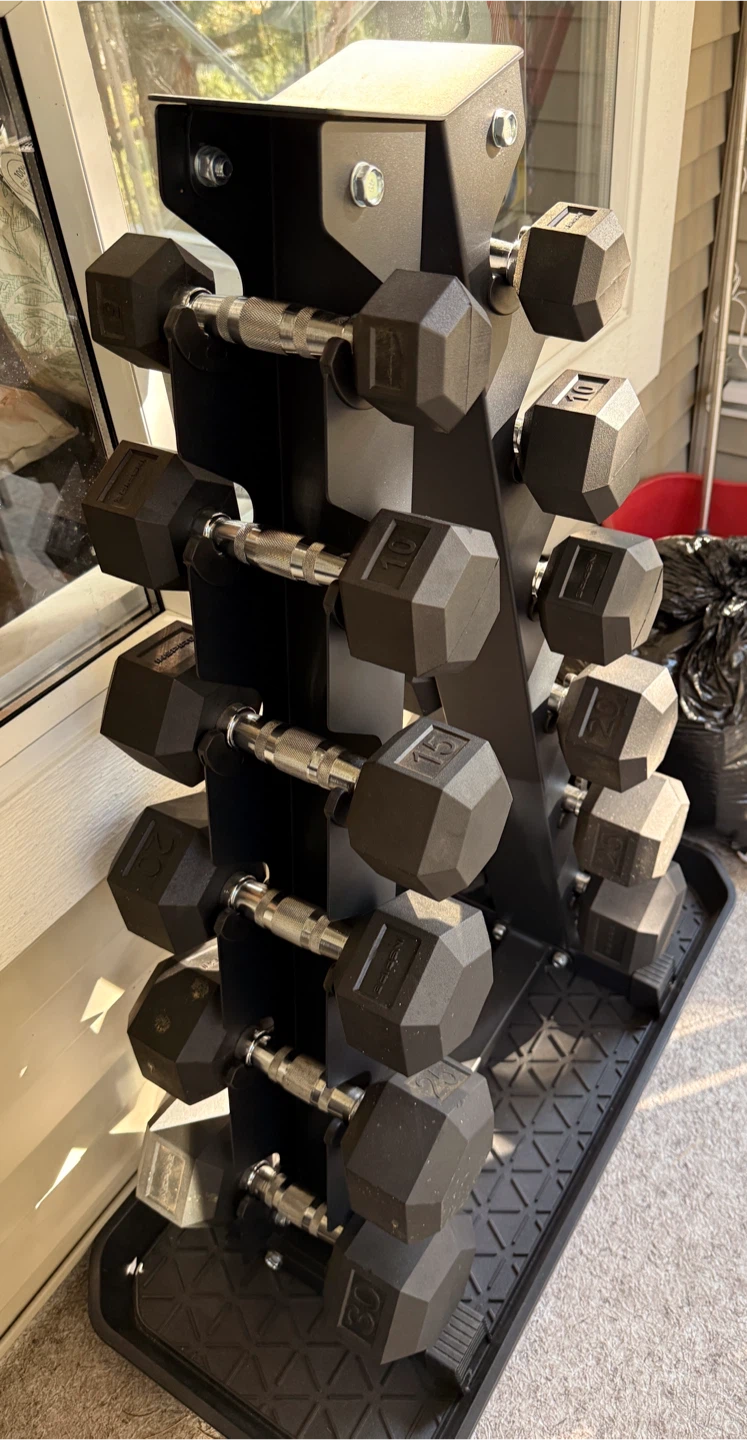 Inspire Fitness 210 lb Coated Hex Dumbbell Set - photo 3