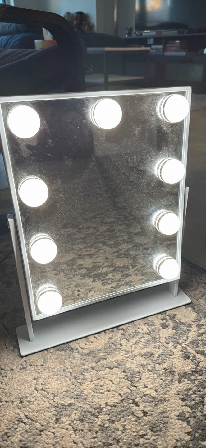 Make up mirror, with lights